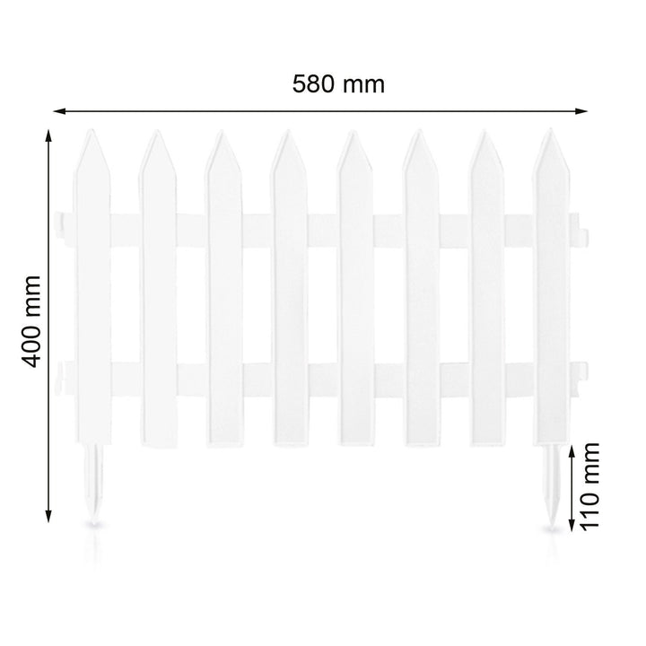 Minivalla separación para jardín IPŁSU2 S449 3,5m blanco