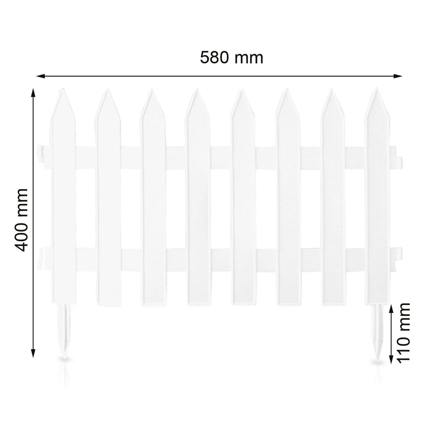 Mini cerca de jardim IPŁSU2 S449 3,5m branca