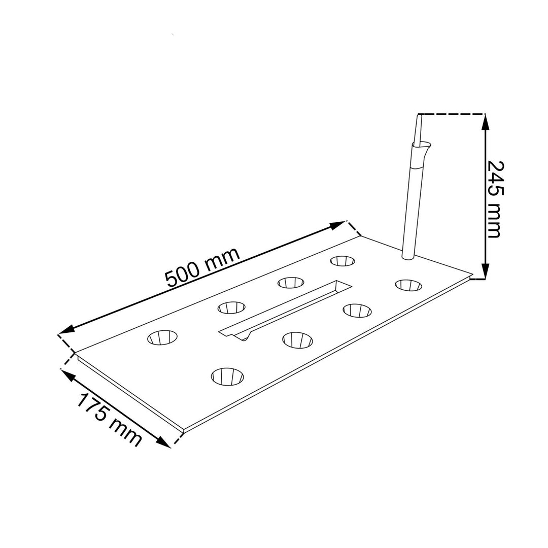 Floreira quadrada imitação de rattan 17L antracite Prosperplast Rato DRTC500 S433