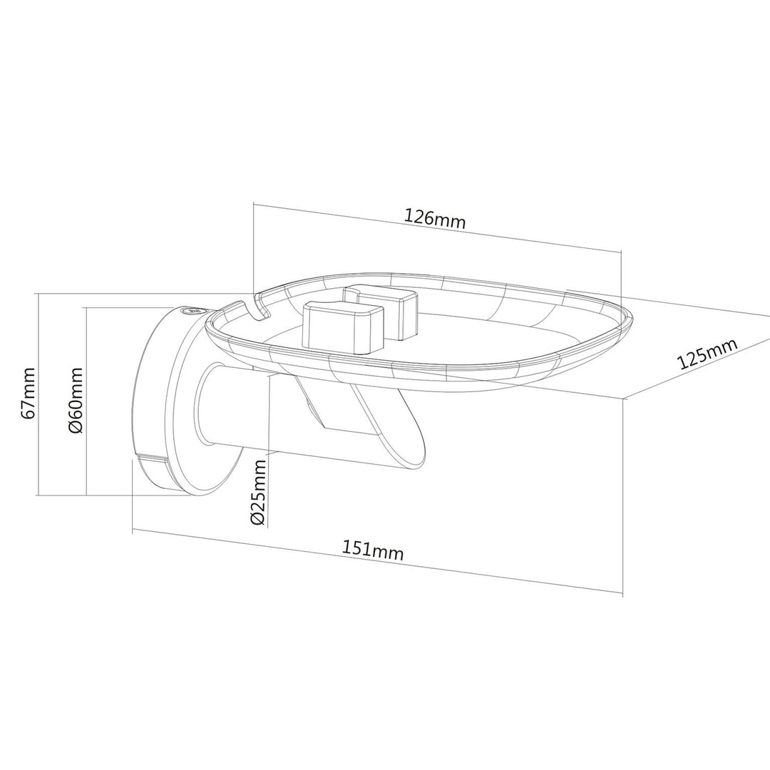 Soporte de pared para altavoz inteligente Sonos One, Sonos One SL, Sonos Play: 1 altavoz inteligente Maclean MC-840