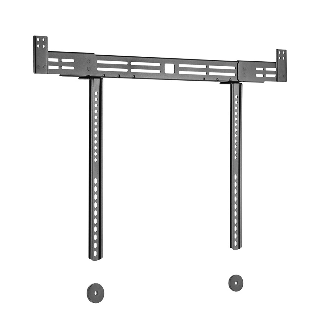 Suporte universal para barra de som até 10kg compatível com a maioria dos suportes de TV e parede VESA 600x400