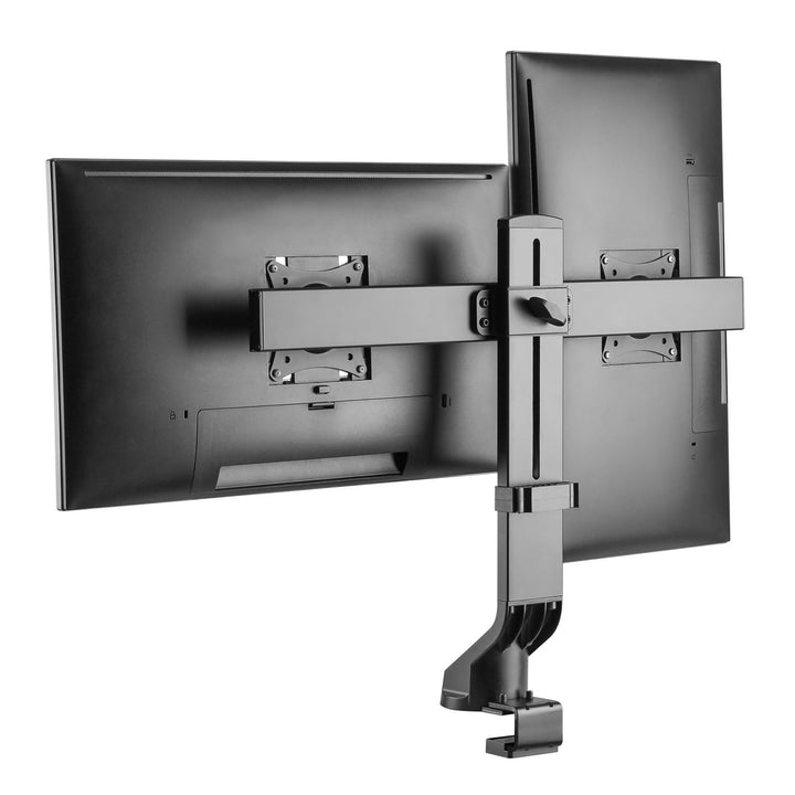 Soporte de escritorio dual para pantalla con gestión de cables Maclean Brackets MC-854