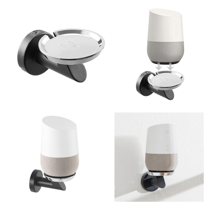 Soporte de pared para altavoz inteligente Google Home, base magnética, accesorios de montaje incluidos