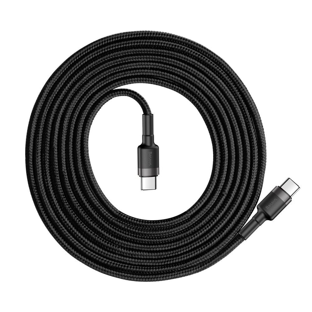 2m PD USB Type C Flash Cabo de carregamento 60W 20V 3A QC3.0 BASEUS Cafule Series