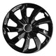 Calotas 14 "conjunto lacado preto de 4 peças fácil instalação NRM STIG