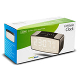 Rádio relógio FM Bluetooth 4.2 2200 mAh, entrada auxiliar, 6 W, temperatura, alarme, relógio, bateria GreenBlue GB200