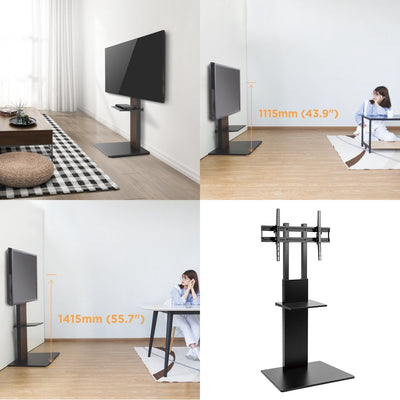 Soporte profesional de TV moderno con un estante máx. 40 kg máx. VESA 600x400 Maclean MC-865