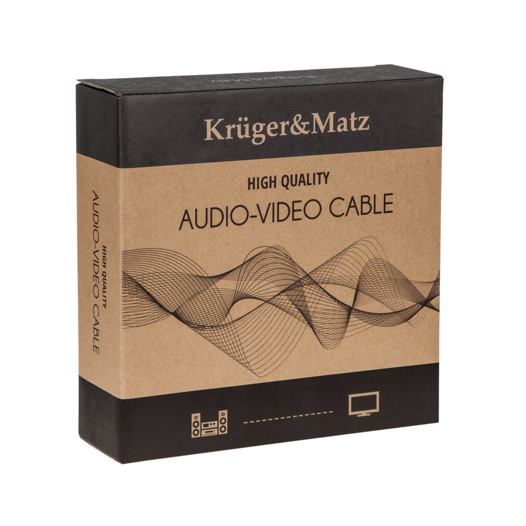 Cable de altavoz Kruger & Matz 3.0m (enchufes banana)