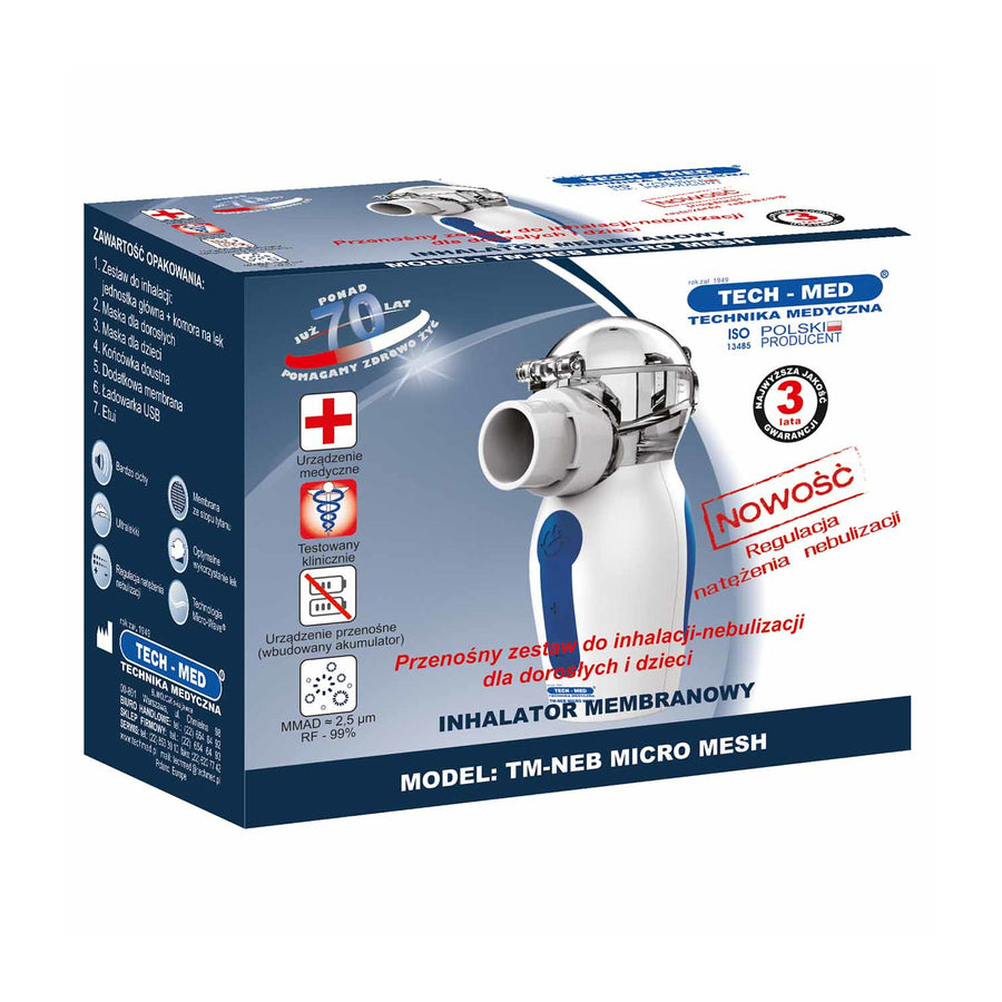 Tech-Med TM-NEB MICRO MESH Inhalador de membrana mediente
