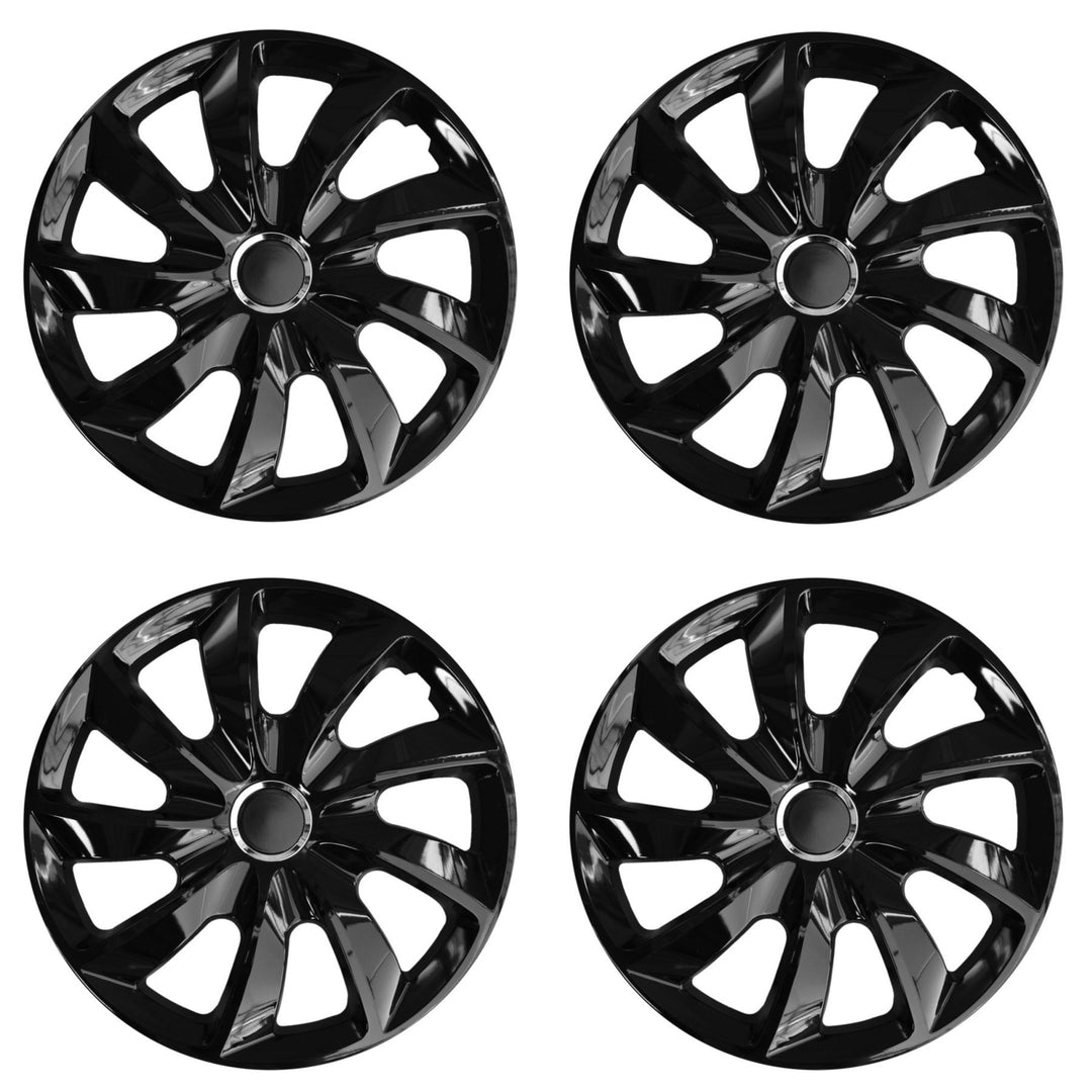 Tapacubos de 17 " 4 piezas de negro pintado NRM STIG