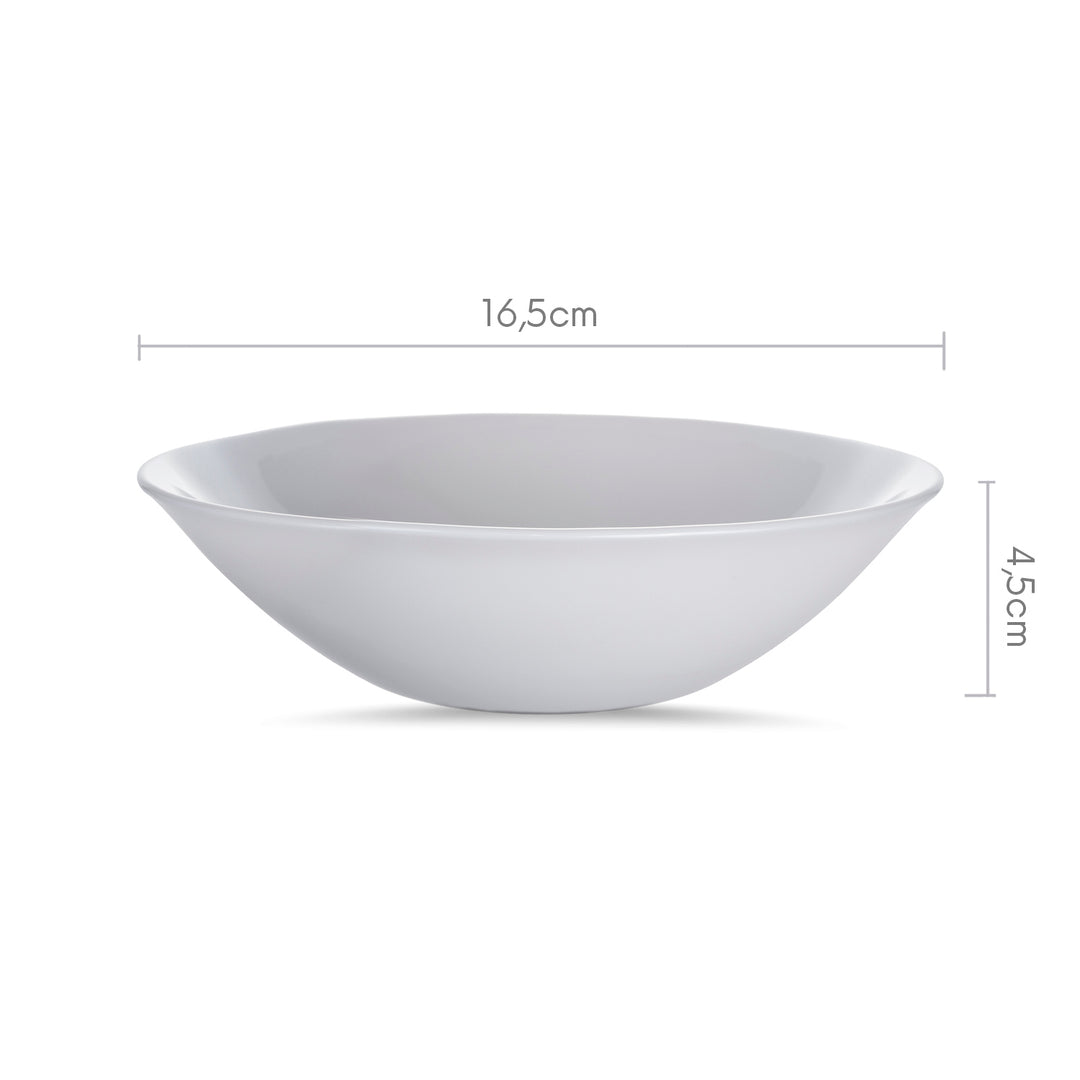 Luminarc ensaladera blanca 16cm - higiénica y segura de usar