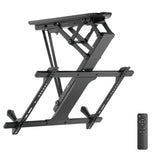 Suporte elétrico para TV de teto Maclean MC-880 com controle remoto para paredes inclinadas 32-70 "Max 35kg Max VESA 600x411
