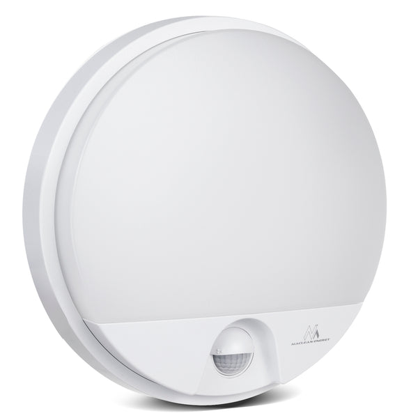 Lámpara LED con sensor de movimiento infrarrojo MCE291 W 1100lm 15W IP54 Maclean Energy blanco
