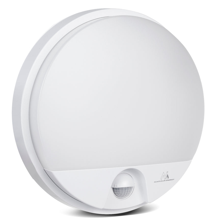Lâmpada LED com sensor de movimento infravermelho MCE291 W 1100lm 15W IP54 Maclean Energy branco