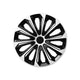 Tampões de roda NRM STRONG DUOCOLOR BRANCO PRETO de 15"