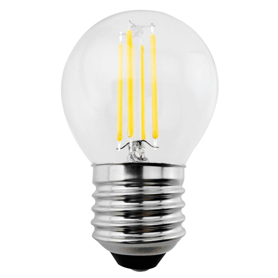 Lâmpada de filamento LED E27, 4W 230V branco quente 3000K 400lm retrô decorativo edison G45 Maclean Energy MCE283 WW