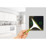 Interruptor de luz táctil, triple, vidrio, negro con botón redondo dimensiones 86x86 mm, con iluminación de botón Maclean Energy MCE705B,