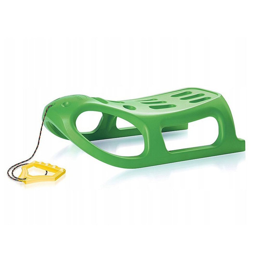 Trineo de plástico fuerte y rápido Prosperplast Little Seal verde