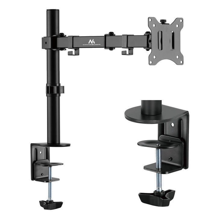 Soporte de escritorio para monitor pantalla LCD 17-32 " carga hasta 8kg VESA 75x75 y 100x100 Maclean MC-883