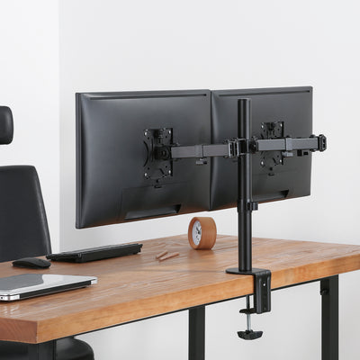 Suporte de mesa para 2 monitores LCD de 17-32" 2x 8 kg (máximo 16 kg) VESA 75x75 e 100x100 Maclean MC-884