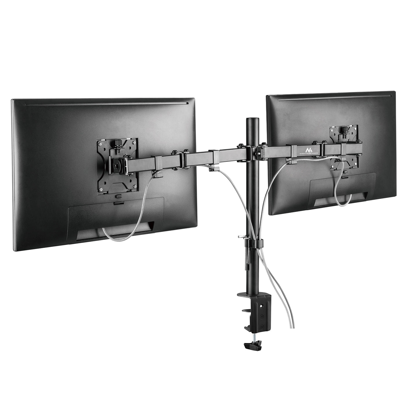 Soporte de escritorio para 2 monitores LCD de 17-32 " 2x 8 kg (máximo 16 kg) VESA 75x75 y 100x100 Maclean MC-884