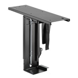 Suporte de montagem vertical para computador sob a mesa ajustável máx. 10kg Maclean MC-885 B preto