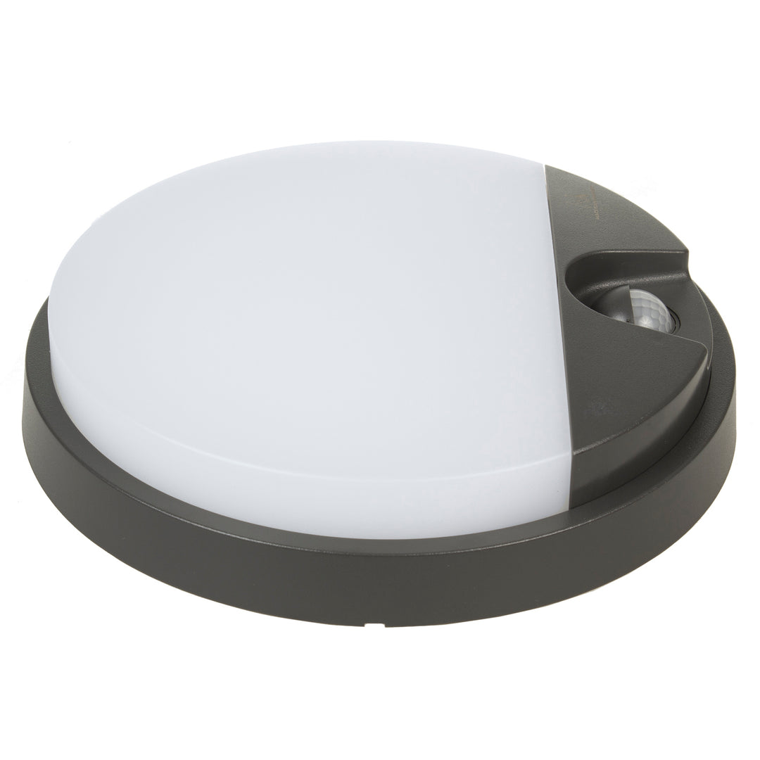 Lâmpada LED com sensor de movimento infravermelho cinza GR 1100lm 15W IP54 MCE291 Maclean Energy