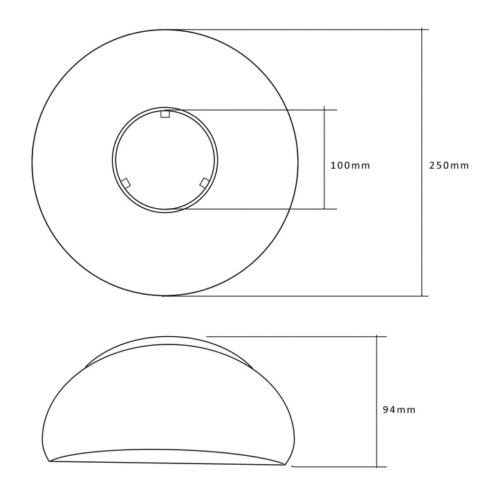 Pantalla / reflector Maclean Energy MCE415 para bombillas LED de 30W - MCE261 CW, material: PC