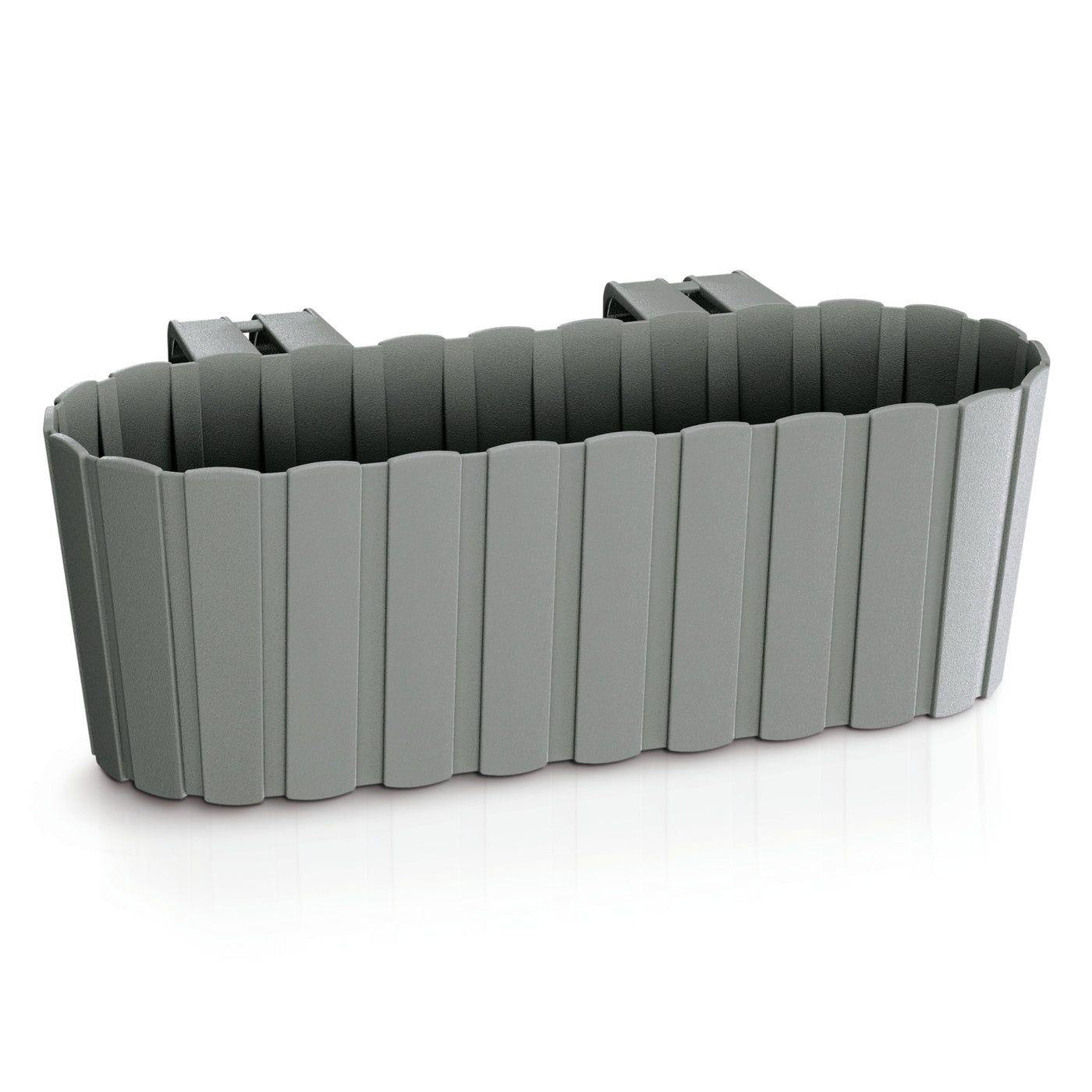 Maceta con ganchos - gris, jardinera para balcón Boardee Hook DDECZ400-405U