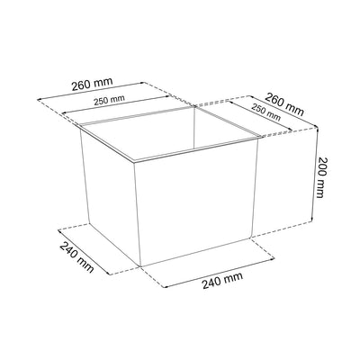 Pote com inserção Urbi Square DURS265-S449 - branco