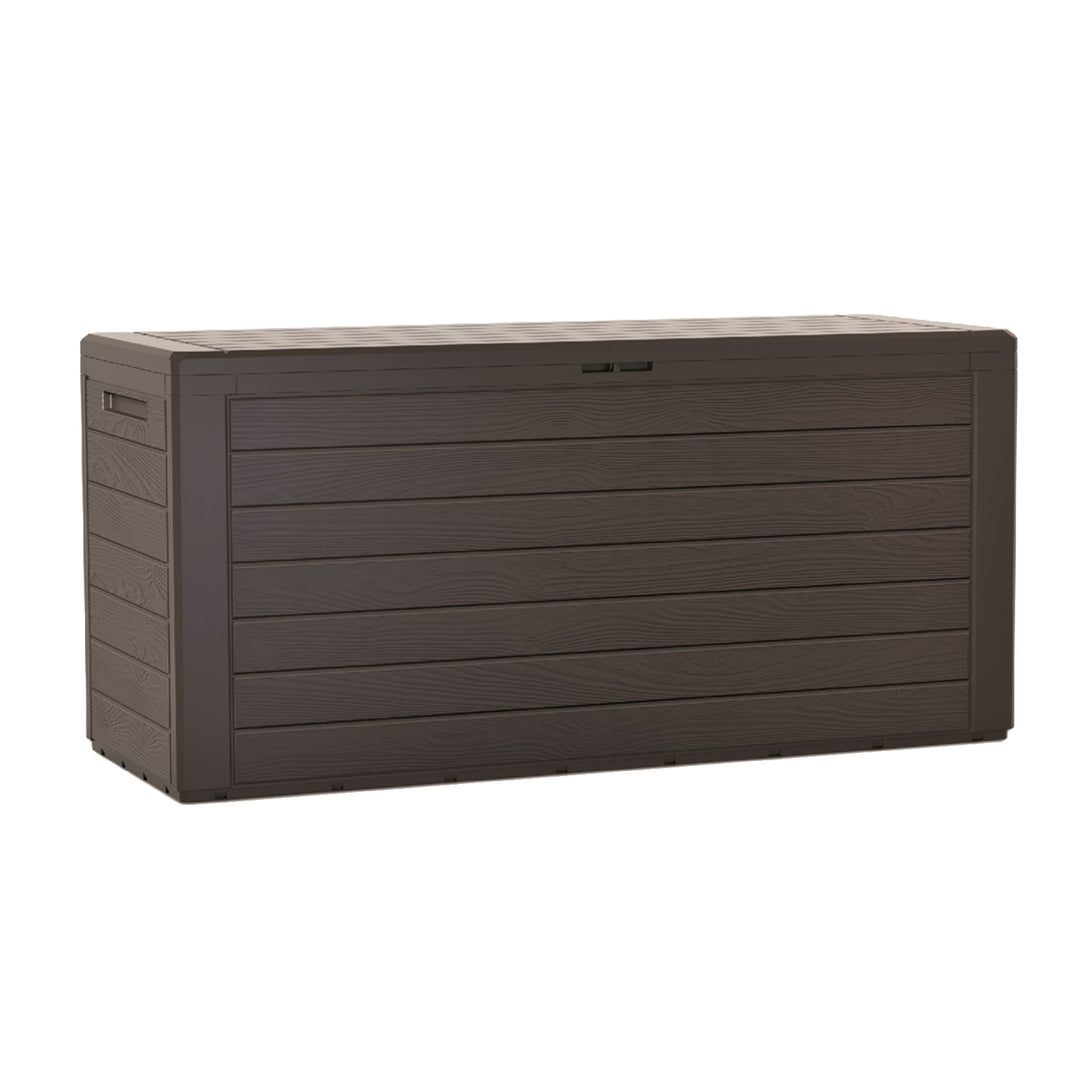 Woodebox garden box cojinero cofre de jardín con cerradura (280 litros, umber)