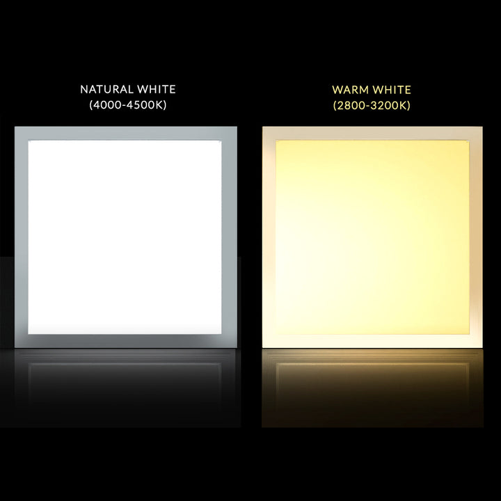 Painel de teto LED fino de 40 W, 3200lm branco quente (3000K) 595x595x8mm, função sem cintilação Maclean Energy MCE540 WW Raster