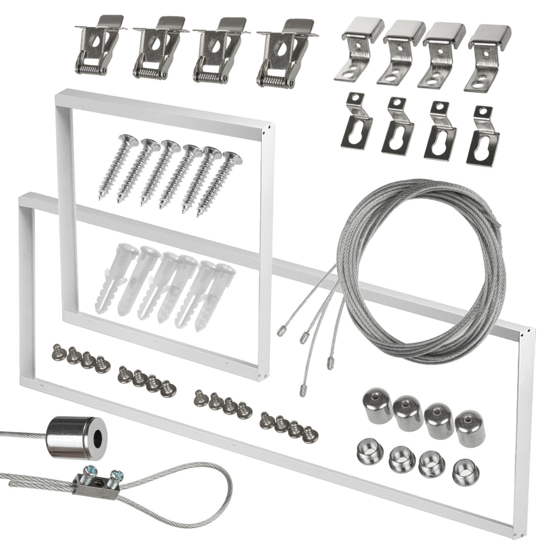 Conjunto de cordas para montagem de painéis de teto LED de 595x595 mm e 1195x295 mm, comprimento 1 m Maclean Energy MCE541