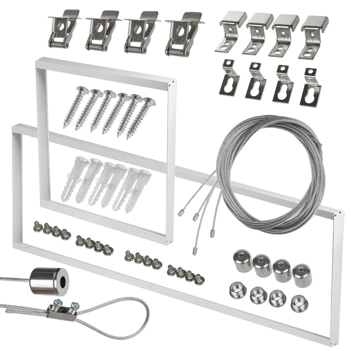 Conjunto de cuerdas para montar paneles de techo LED de 595x595 mm y 1195x295 mm, longitud 1 m Maclean Energy MCE541