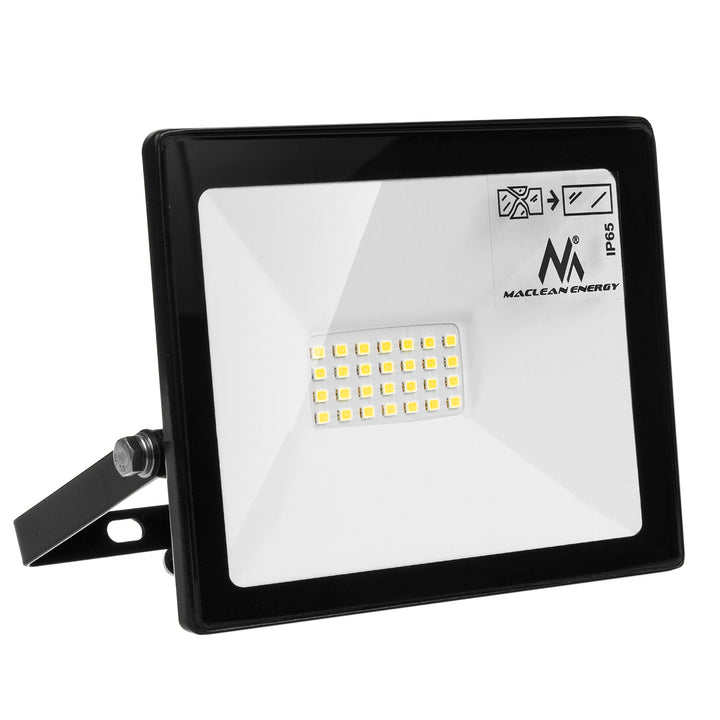 Proyector LED slim 20W, 1600lm Blanco Cálido (3000K) Maclean Energy MCE520 WW, IP65, PREMIUM