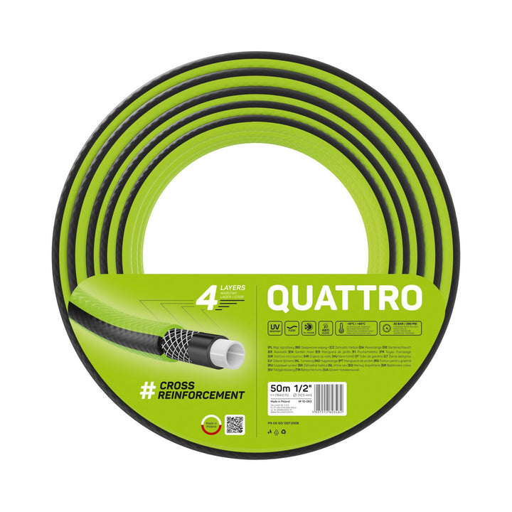 Mangueira de jardim 1/2 "50m 4 camadas trança cruzada Cellfast Quattro