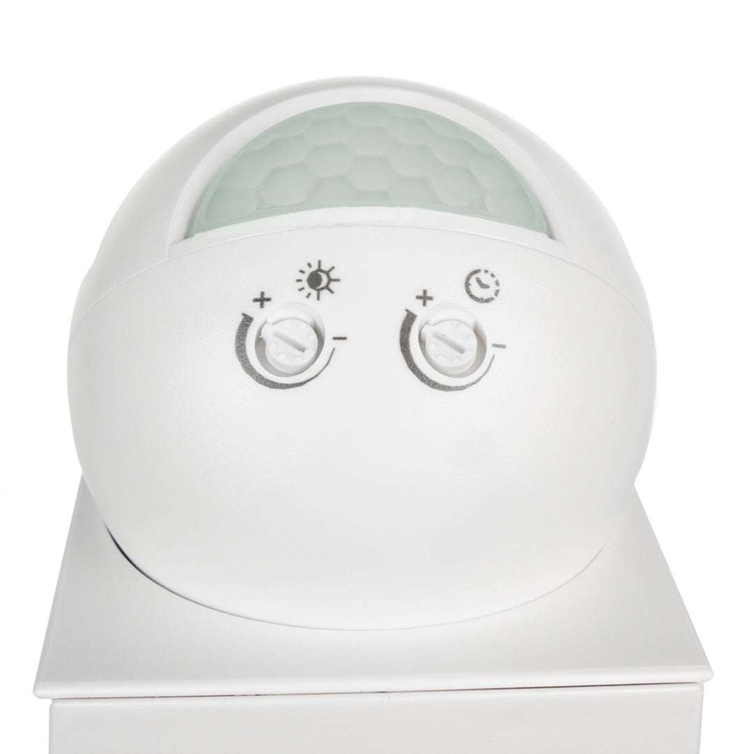 Sensor de movimento crepuscular de parede 180° + 360° 2000W Maclean Energy MCE295 branco