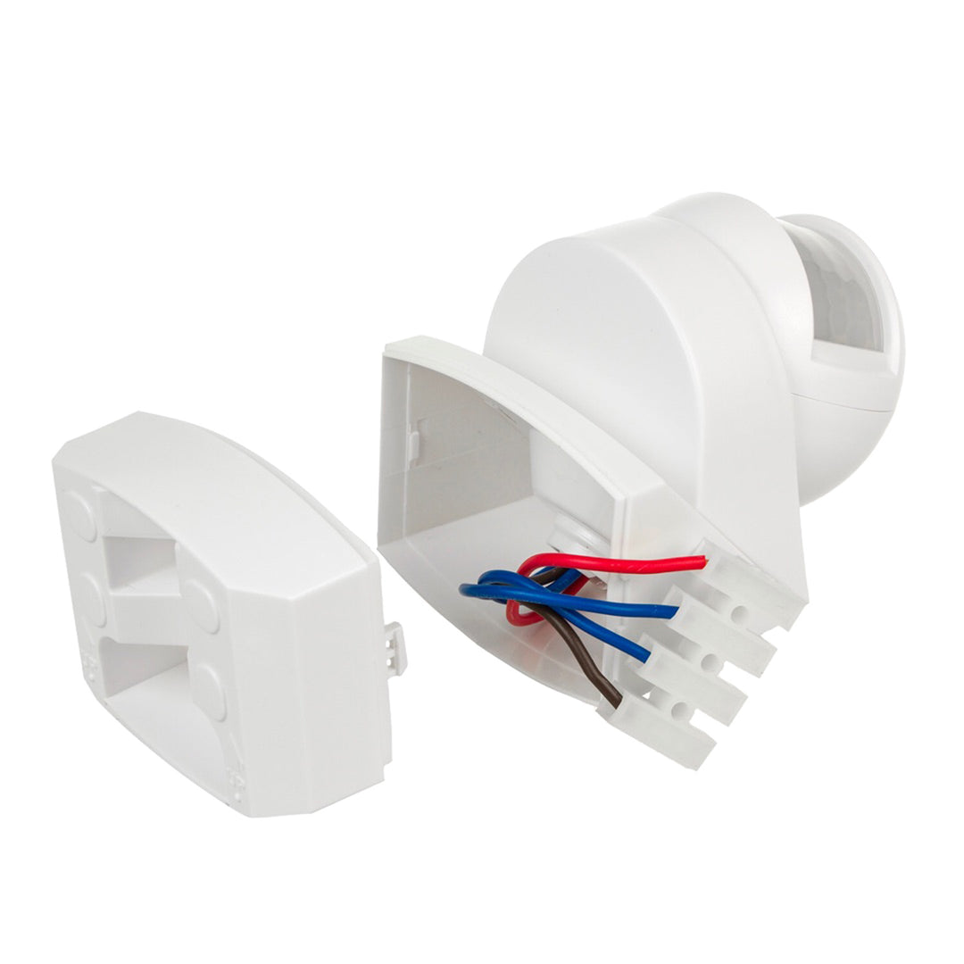 Sensor de movimento crepuscular de parede 180° + 360° 2000W Maclean Energy MCE295 branco