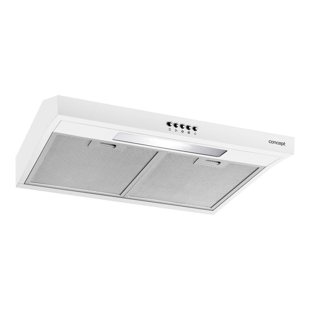 Sob o capô do gabinete 60 cm Concept OPP1260WH LED branco fino