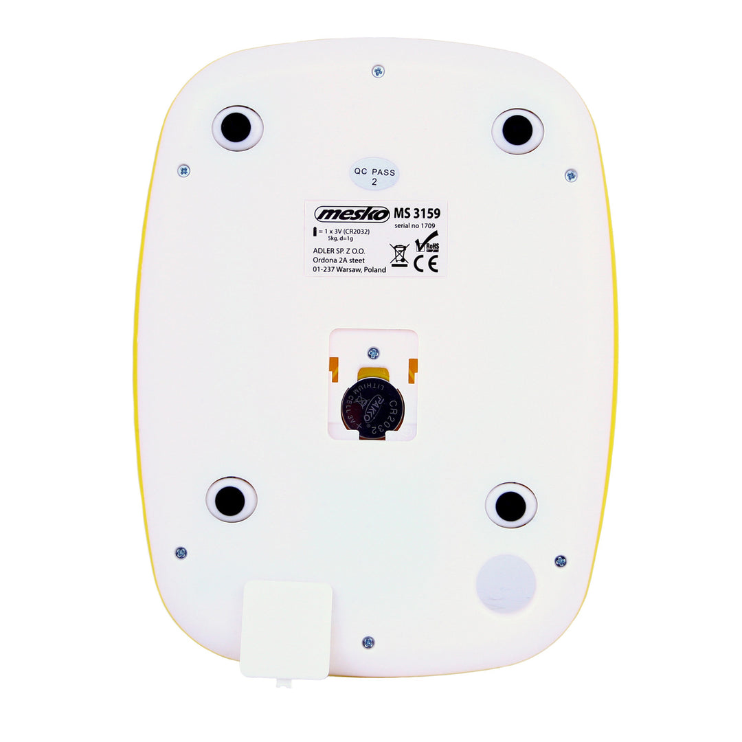 BALANZA ELECTRÓNICA DE COCINA 5KG / 1G LCD MS3159