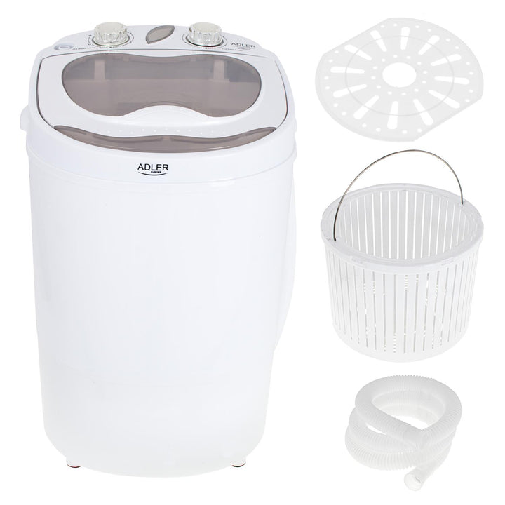 Mini máquina de lavar centrífuga portátil 3kg que lava 150W Adler AD 8055