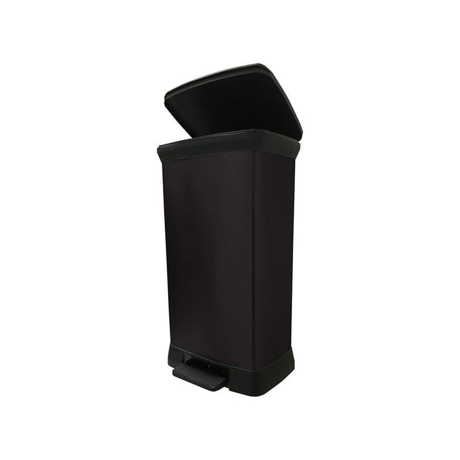 CURVER DECO BIN Lixeira metálica com pedal 50L - preta
