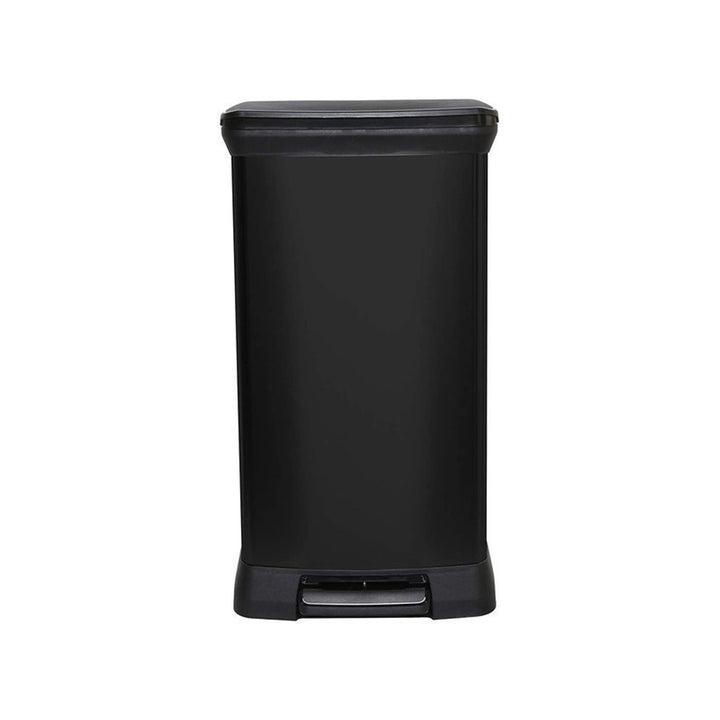 Papelera metálica con pedal CURVER DECO BIN 50L - color negro