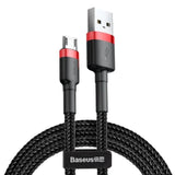 Cabo USB/MicroUSB 2,0m QC3.0 2,4A (CAMKLF-C91) em nylon trançado