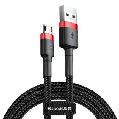 Cable USB/MicroUSB 2,0m QC3.0 2,4A (CAMKLF-C91) en nylon trenzado