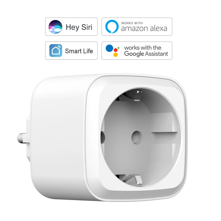 Tomada WiFi inteligente compatível com Apple Siri - Amazon Alexa - Google Assistant GreenBlue GB705