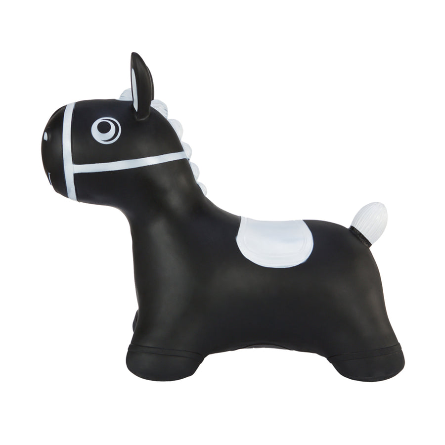 Brinquedo inflável para pular e brincar para crianças a partir de 1 ano, cavalo costurado, bomba de ar incluída