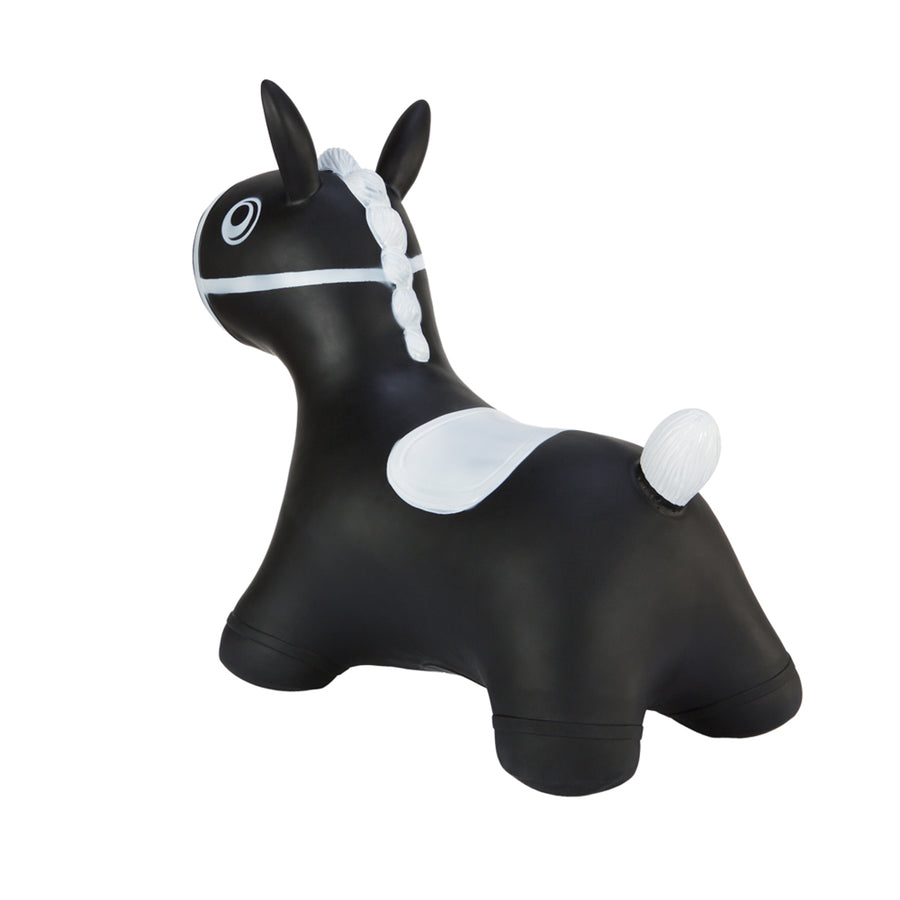 Brinquedo inflável para pular e brincar para crianças a partir de 1 ano, cavalo costurado, bomba de ar incluída