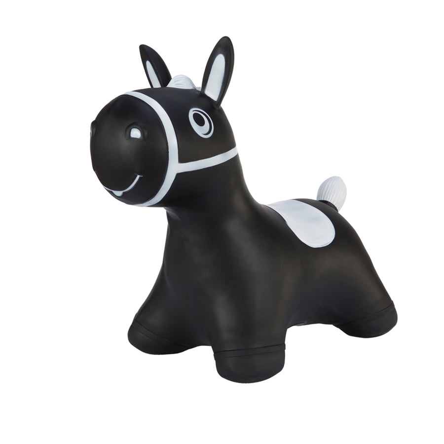 Brinquedo inflável para pular e brincar para crianças a partir de 1 ano, cavalo costurado, bomba de ar incluída
