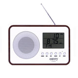 Rádio digital LCD Camry CR 1153, antena telescópica giratória, calendário, termómetro, despertador